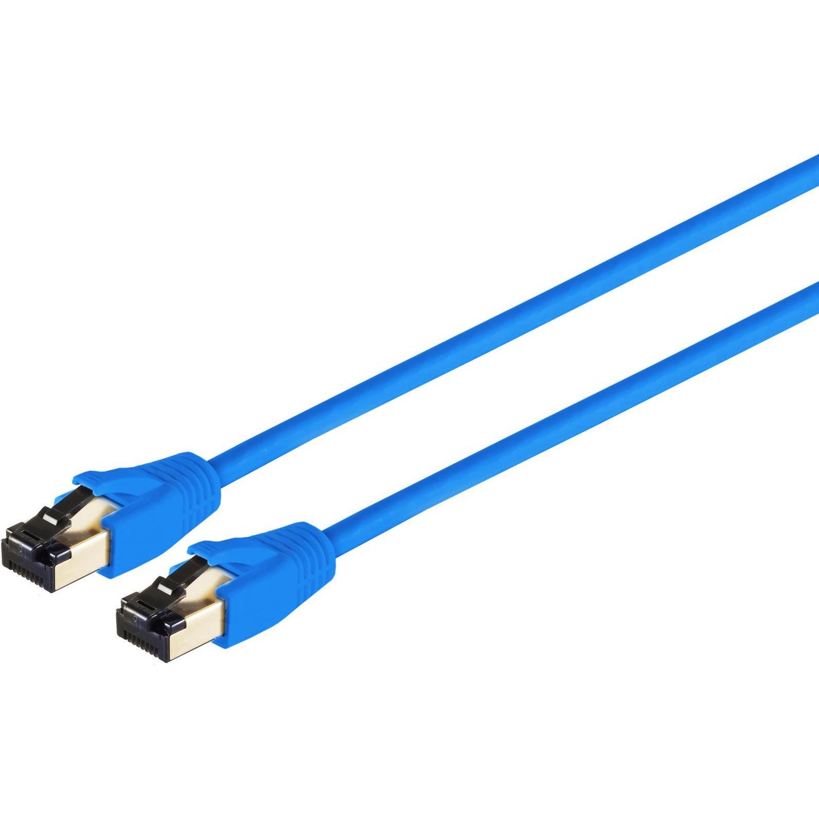 Shiverpeaks S/CONN maximum connectivity Netzwerkkabel-Patchkabel cat. 8.1 F/FTP PIMF LSZH blau 10,0m (10 m), Netzwerkkab...