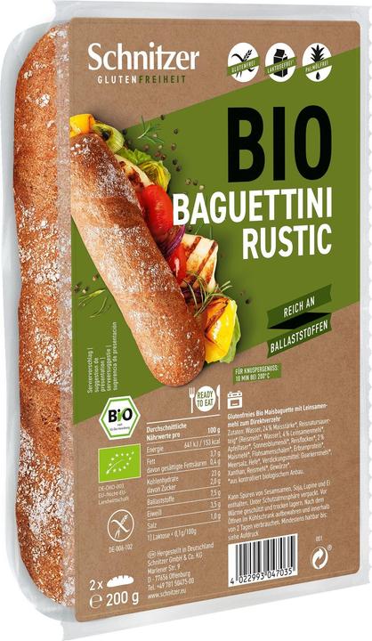 Image du produit Schnitzer Bio Baguettini Rustic 200g (200 g)