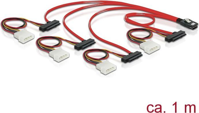 Produktbild Delock Internes SAS-Kabel (Serial Attached SCSI) (100 cm, Mini-SAS)