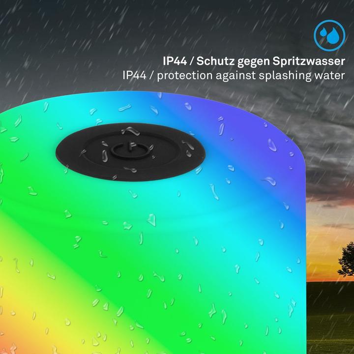 Image du produit Briloner Akku RGB LED lampe de table, noir, 1xLED/1,5W (100 lm)