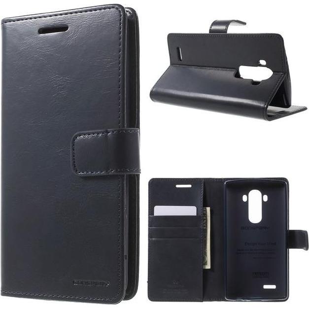 Goospery Blue Moon Flip Series (LG G4), Smartphone Hülle, Blau