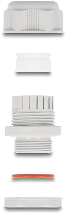 Actual product image Delock Cable gland M12, gray 2 pieces