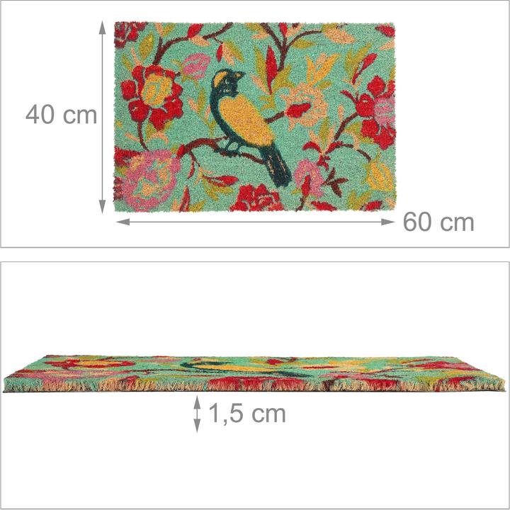 Actual product image Relaxdays Doormat (60 x 40 x 1.5 cm)