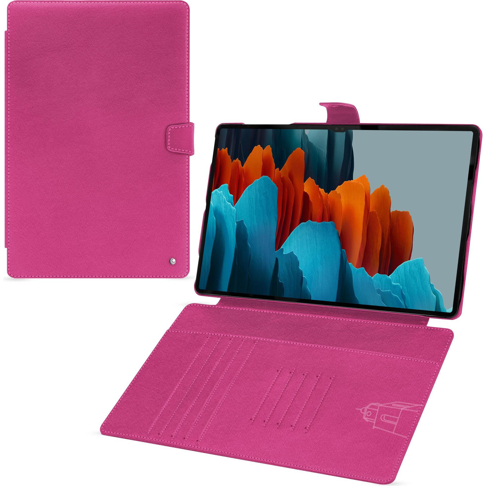 Noreve Lederschutzhülle Samsung Galaxy Tab S9 Ultra (Galaxy Tab S9 Ultra), Tablet Hülle, Rosa