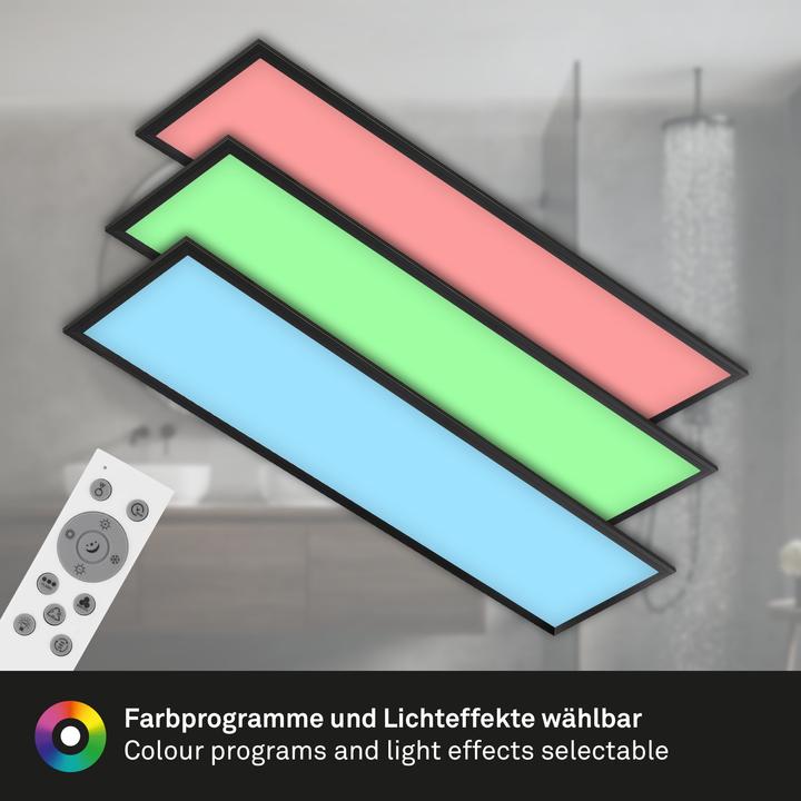 Produktbild Briloner RGB CCT LED Panel, schwarz, 1xLED-Platine/24W + RGB-LED (2400 lm)