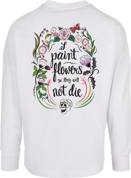 Produktbild Merchcode Ladies Frida Kahlo - Skeleton Oversized Cut On Sleeve Longsleeve - 117009 (XL)