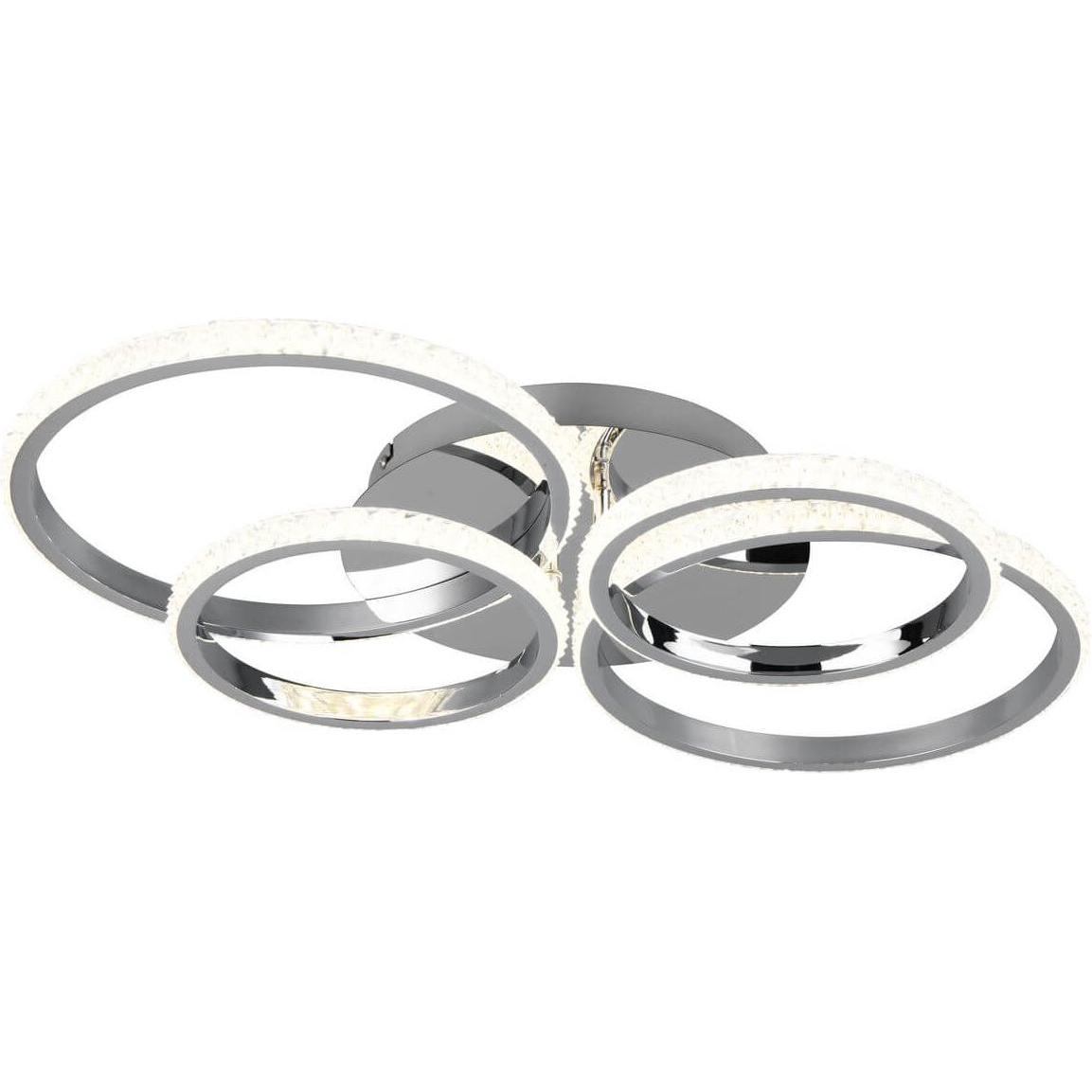 Reality, Wandleuchte + Deckenleuchte, Cires LED Deckenleuchte 27W dimmbar Chrom neutralweiss