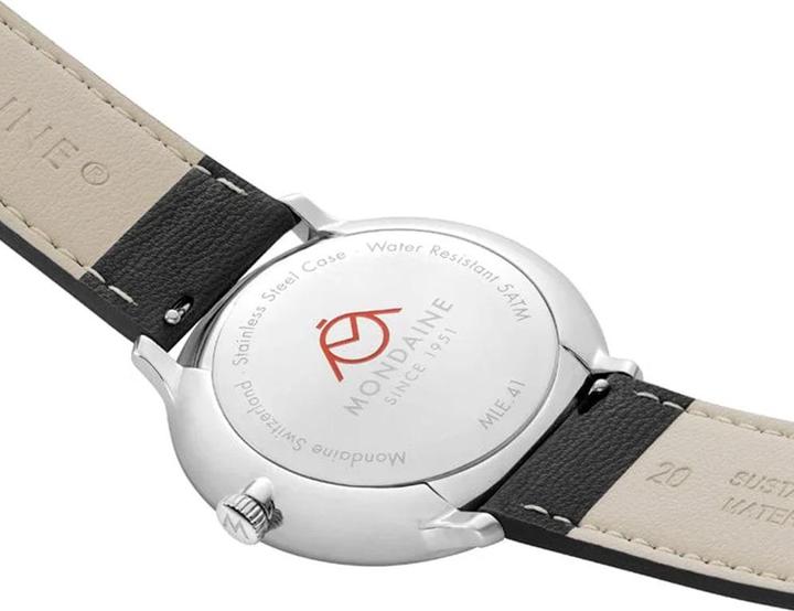 Produktbild Mondaine MLE.41920.LBV Herrenuhr Doppio Solar 41mm (Analoguhr, Swiss Made, 41 mm)