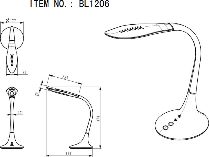 Actual product image Globo Pattaya table lamp (600 lm)