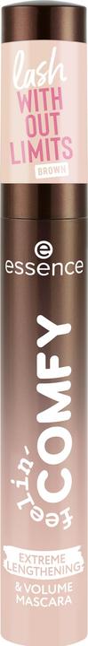 Image du produit essence feelin' comfy lash WITHOUT LIMITS BROWN EXTREME LENGTHENING & VOLUME MASCARA (01 Lash Cocoon, 01 Marron)