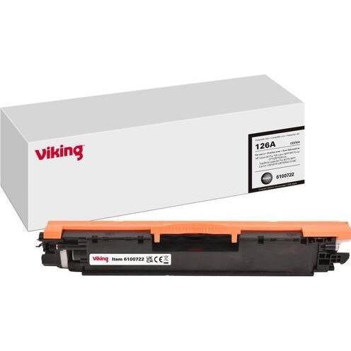 Viking, Toner, Tonerkartusche Kompatibel HP 126A CE310A Schwarz (BK)