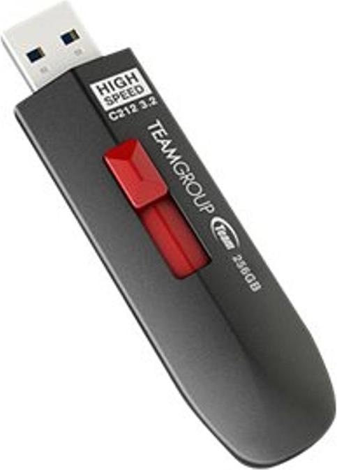 Produktbild Team Electronic TeamGroup C212 256GB, USB3.2 Gen2, schwarz (256 GB, USB-C, USB 3.2)