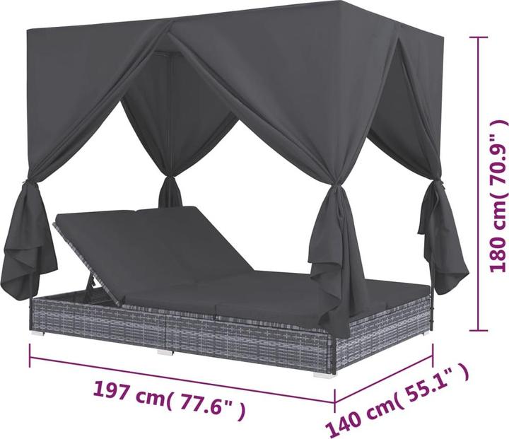 Immagine prodotto vidaXL Sonnenliege (197 cm)