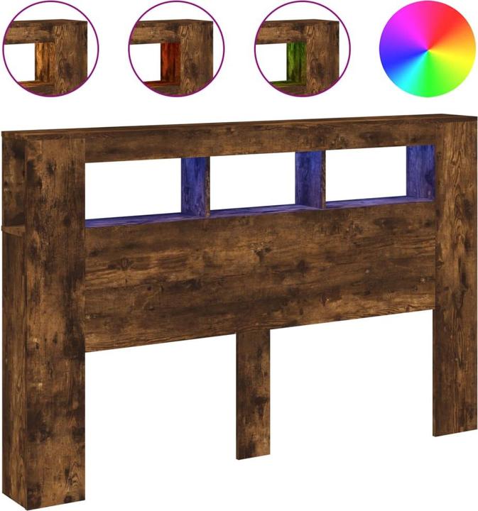 Image du produit vidaXL Tête de lit à LED (160 x 18.5 x 103.5 cm)