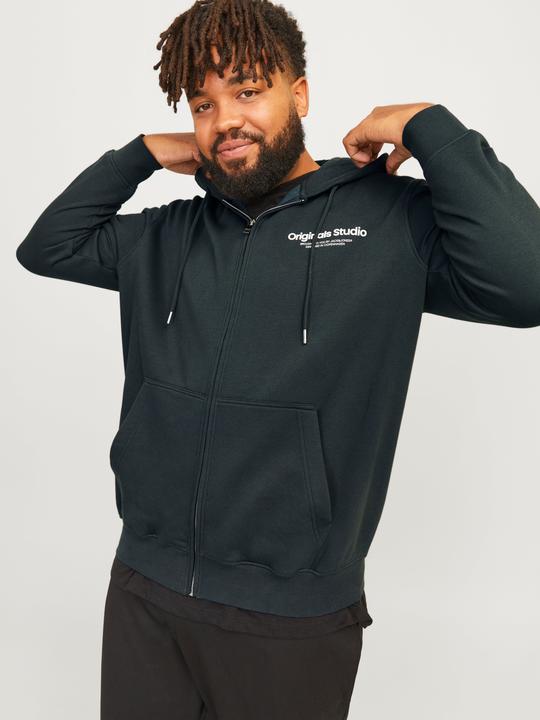 Image du produit Jack & Jones Plus Size Imprimé Sweat à capuche avec fermeture éclair Sweat à capuche avec fermeture éclair (6XL)