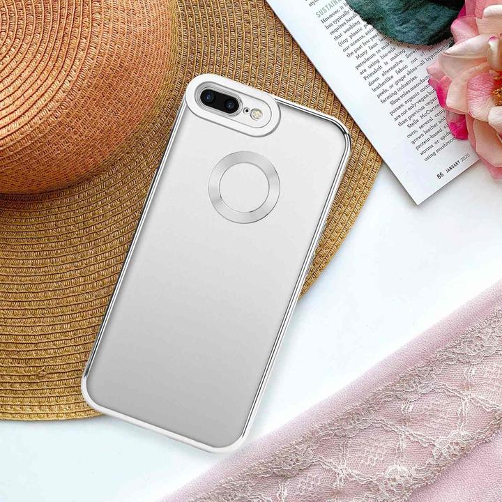 Produktbild Cadorabo TPU Hülle Chrome mit Kameraschutz für Apple iPhone 7 PLUS / 7S PLUS / 8 PLUS (Apple iPhone 7 Plus, Apple iPhone 7s Plus)