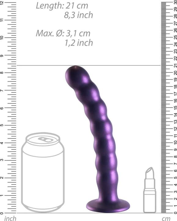 Produktbild Ouch! Beaded Silicone G-Spot Dildo - 8" / 20,5 cm