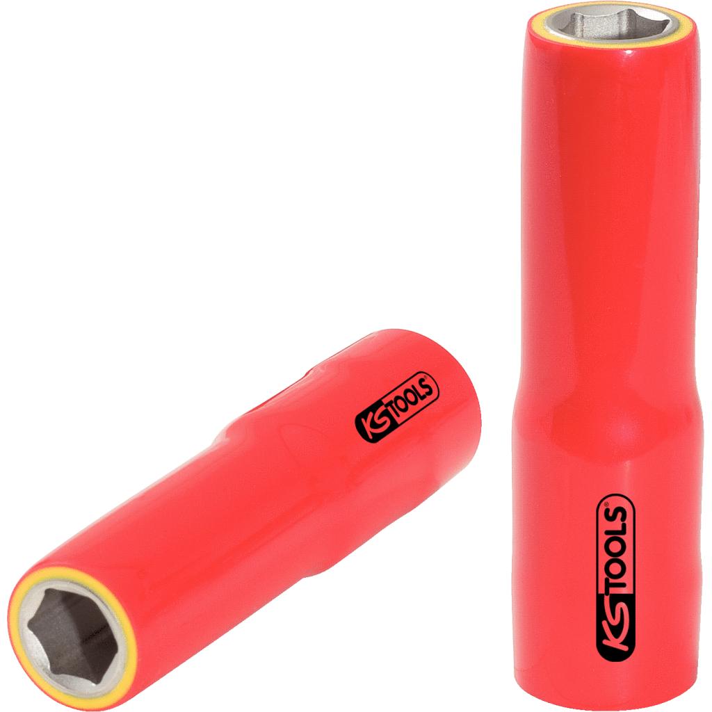 KS Tools, Steckschlüssel + Stecknuss, 1/2"" Isolierte Stecknuss, lang, 21mm (21 mm)