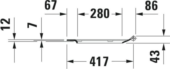 Productafbeelding Duravit WC-zitting DURASTYLE zonder softclosemechanisme wit