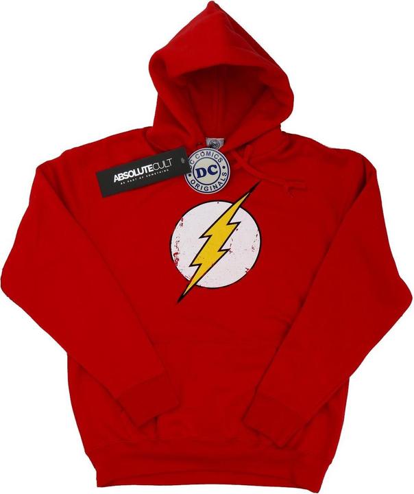 Actual product image Boys Flash Distressed Logo Hoodie (116)