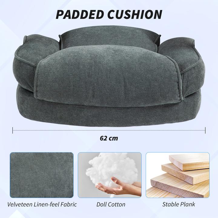 Produktbild Homcom Bürostuhl Polyester Grau