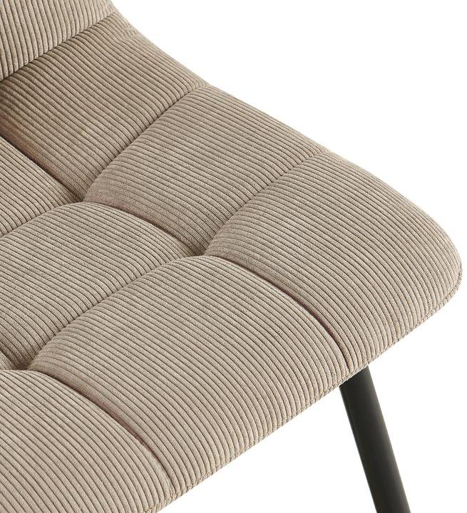 Actual product image CLP 4er Set Esszimmerstuhl Tilde gepolstert mit Rückenlehne bis 150 kg belastbar