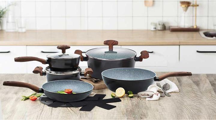 Produktbild Michelino Kochtopfset 10-teilig (Pfannenset + Topfset, Aluminium)