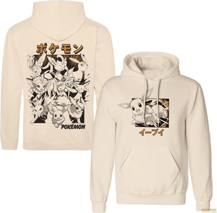 Heroes Inc Pokémon Kapuzenpullover Evoli Evolutions Katakana Grösse M
