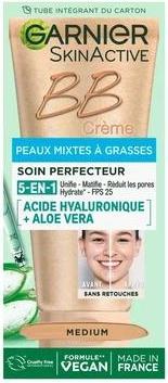 Actual product image Garnier Bb Cream 5-In-1 For Combination To Oily Skin Medium Shade - 50 Ml (Medium Shade)