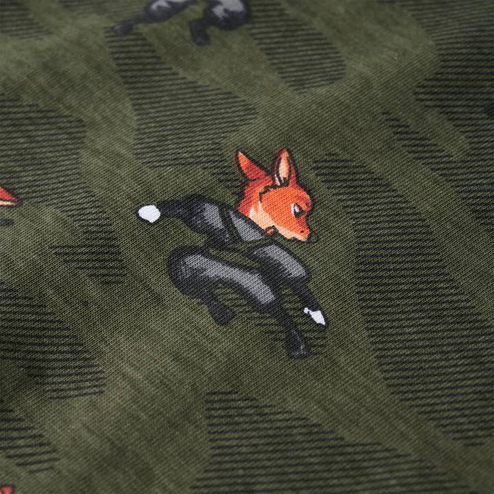 Produktbild vidaXL Kinderpyjama mit Langen Ärmeln Khaki 92,Material: 100 (92)