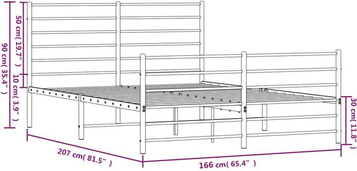 Image du produit vidaXL Bettgestell (160 x 200 cm)