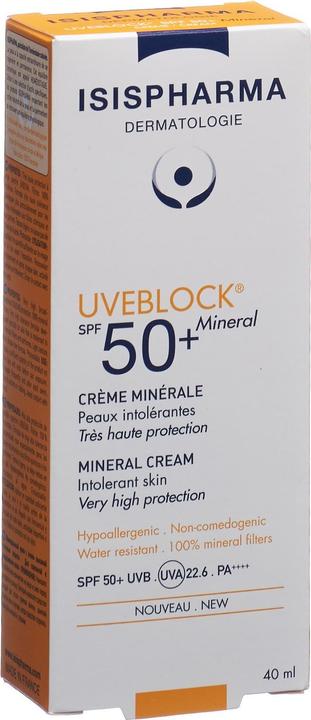 Image du produit Isispharma Uveblock Mineral Spf50+ (Crème solaire, SPF 50+, 40 ml)