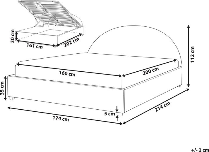 Produktbild Beliani Vaucluse (160 x 200 cm)