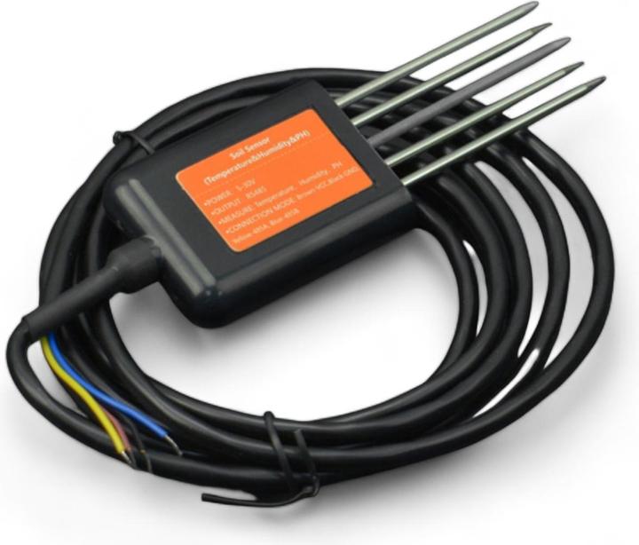 Actual product image DFRobot RS485 soil moisture, temperature and pH sensor IP68 5-30V