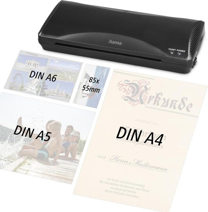 Immagine prodotto Hama Laminatrice Casa & Ufficio DIN A4/250 (80 - 125 µm, A4, A5, A6)