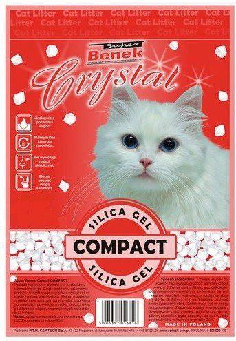 Productafbeelding Certech Kattenbakvulling Super Crystal Compact Naturel - Siliconen kattenbakvulling 13 kg (Niet-stuivend, Niet-klonterend, Snel absorberend, Biologisch afbreekbaar, Neutraliserend, 13 kg)
