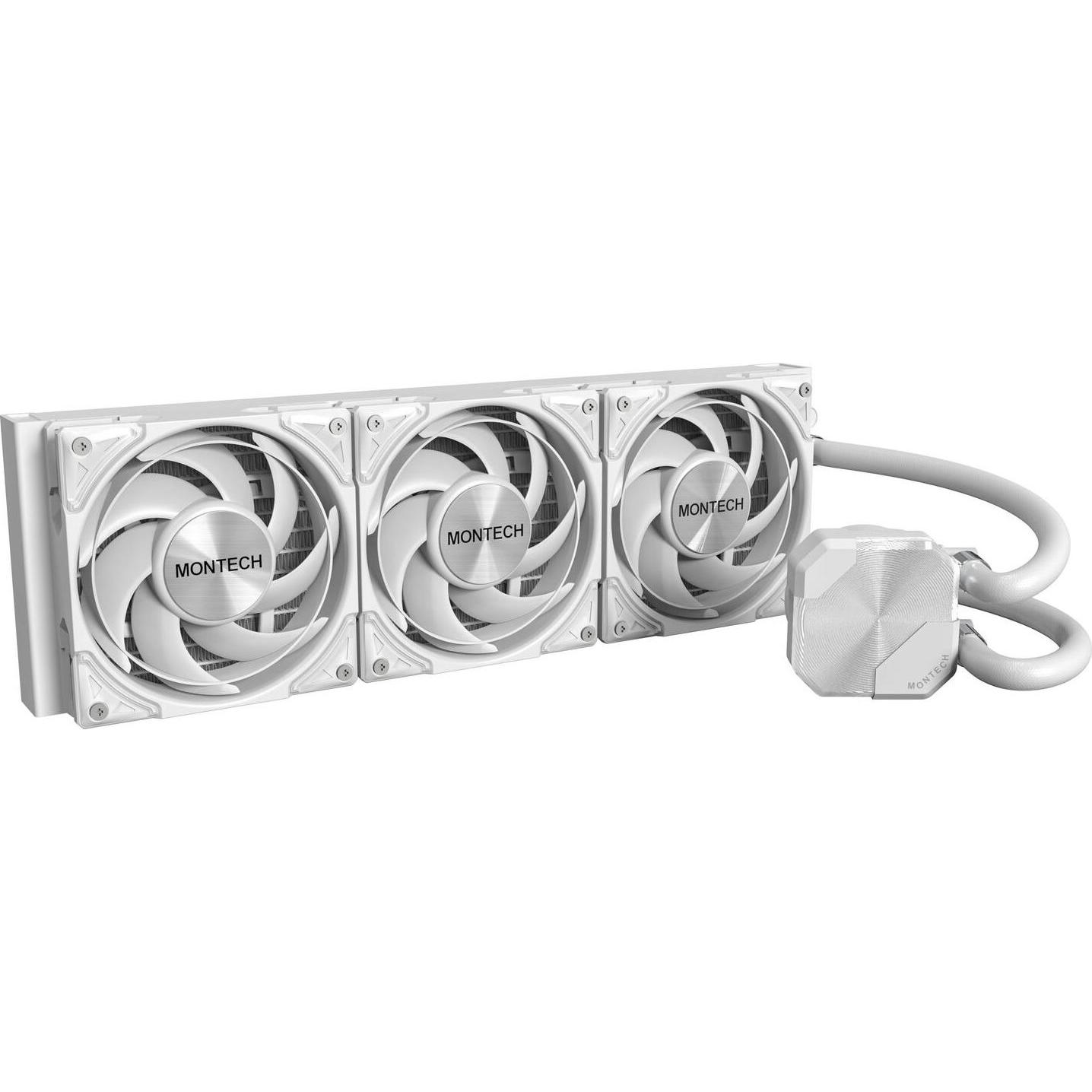 Montech HyperFlow Silent 360 (weiss), CPU Wasserkühler, Weiss
