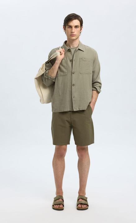 Actual product image Selected Slhregular-Karl Seersucker Shorts Noos (S)