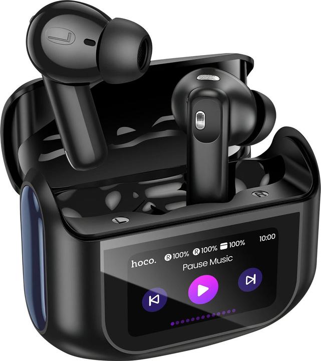 Produktbild Hoco Kabellose Kopfhörer Kabellose Ohrhörer mit Touchscreen TWS ANC ENC EQ21 midnight black (ANC, 7 h, Kabellos)