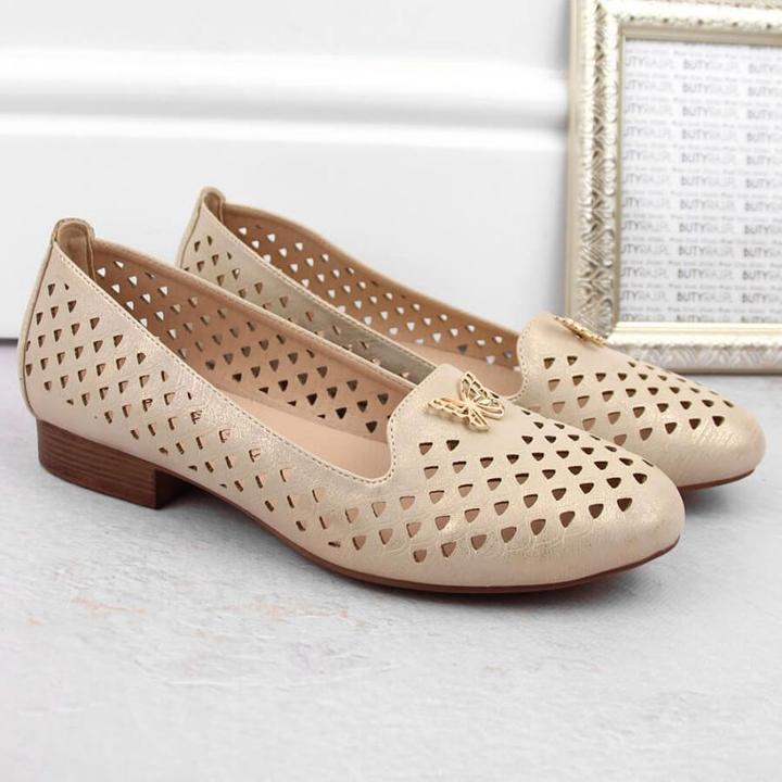 Image du produit M. Daszynski Openwork shoes M.Daszyński W SAN35 gold (37)