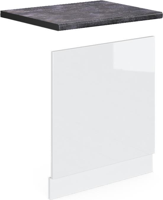 Charcoal, White High Gloss