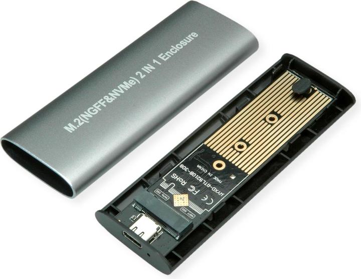 Produktbild Value Externes SSD-Gehäuse, M.2, NVMe zu USB 3.2 Gen 2 Typ C (M.2 2280, M.2 2242, M.2 2260)