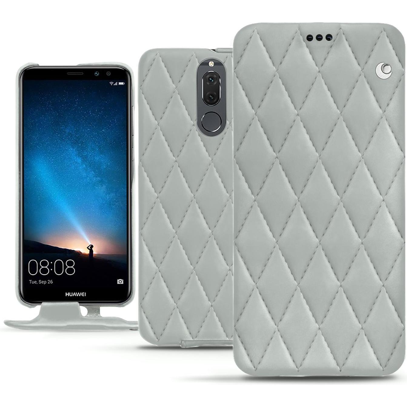 Thumbnail - Noreve Lederschutzhülle vertikal (Huawei Mate 10 Lite), Smartphone Hülle, Grau