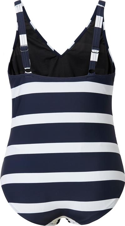 Actual product image Ulla Popken Bellieva-Badeanzug ohne Softschalen, Blockstreifen (50, 52)