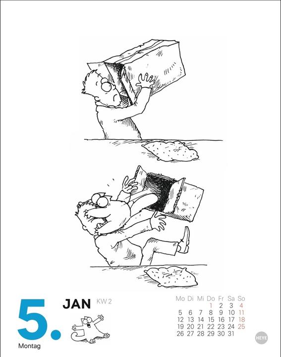 Produktbild Simons Katze Tagesabreisskalender 2026 (11 x 14 cm, Harter Einband, Deutsch)