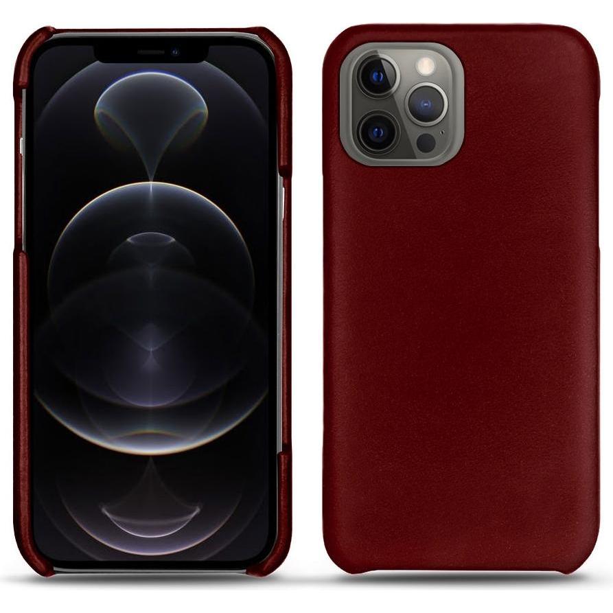 Noreve Lederschutzhülle (Apple iPhone 12 Pro), Smartphone Hülle, Rot