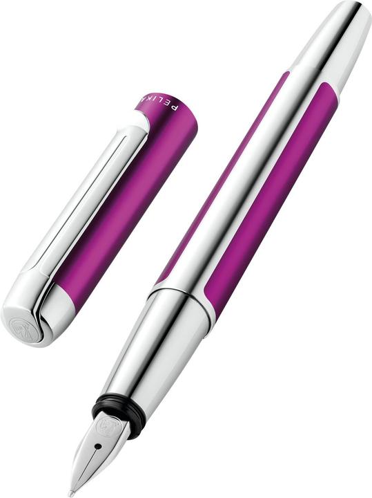 Image du produit Pelikan Stylo Plume Pura® Violet bec M dans son étui cadeau (Violet, 1x)