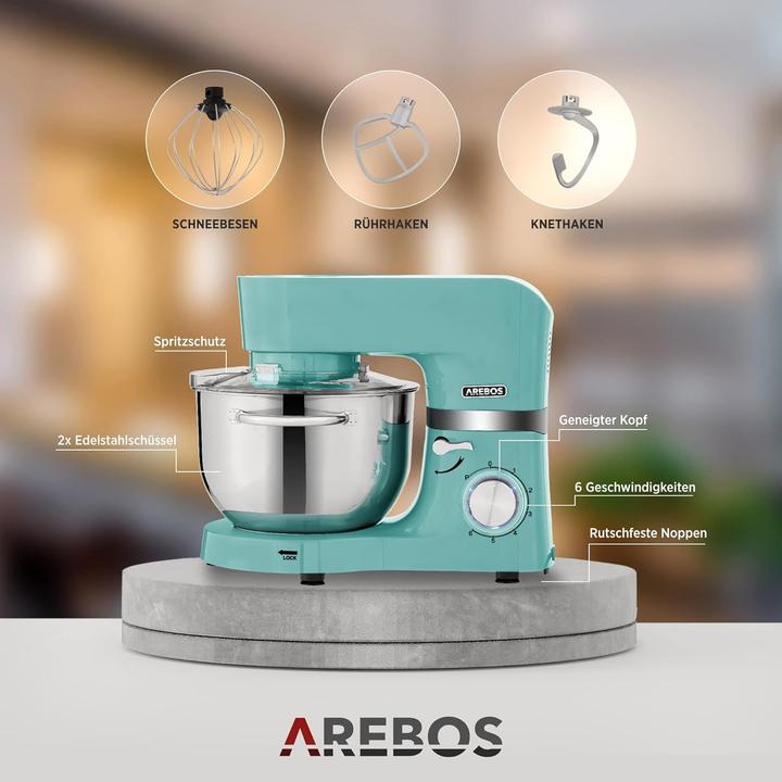 Immagine prodotto Arebos Robot da cucina (1500 W, 4.50 l)