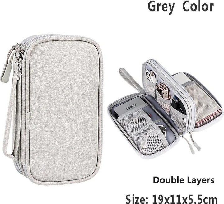 Produktbild Only-Bags.Store Kabeltasche, elektronische Tasche, Organizer für elektronisches Zubehör, tragbarer Kabel-Organizer