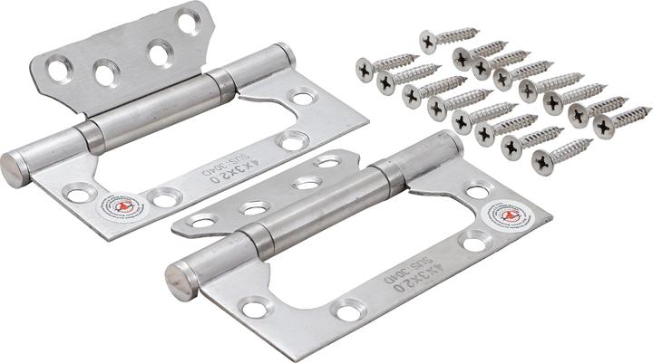 Produktbild BGS Scharnier-Satz Edelstahl für platzsparenden Einbau 100 x 50 mm 2-tlg.